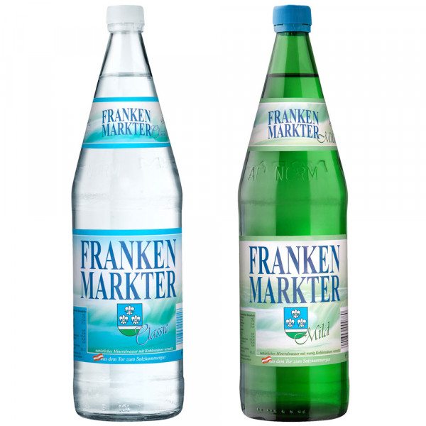 Frankenmarkter Mineralwasser 12x1,0l - 16x classic / 16x mild