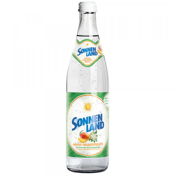 Sonnenland Tafelwasser Still Mango Holunder 12x0,5l