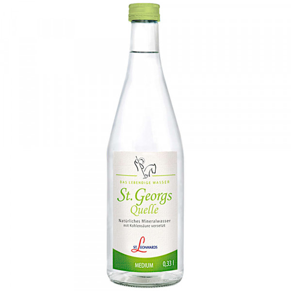 St. Georg Mineralwasser Medium 12x0,33l