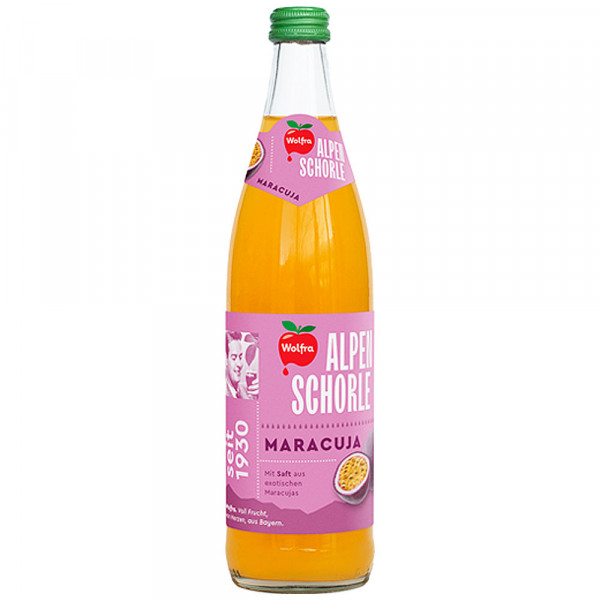 Wolfra Alpenschorle Maracuja 20x0,5l