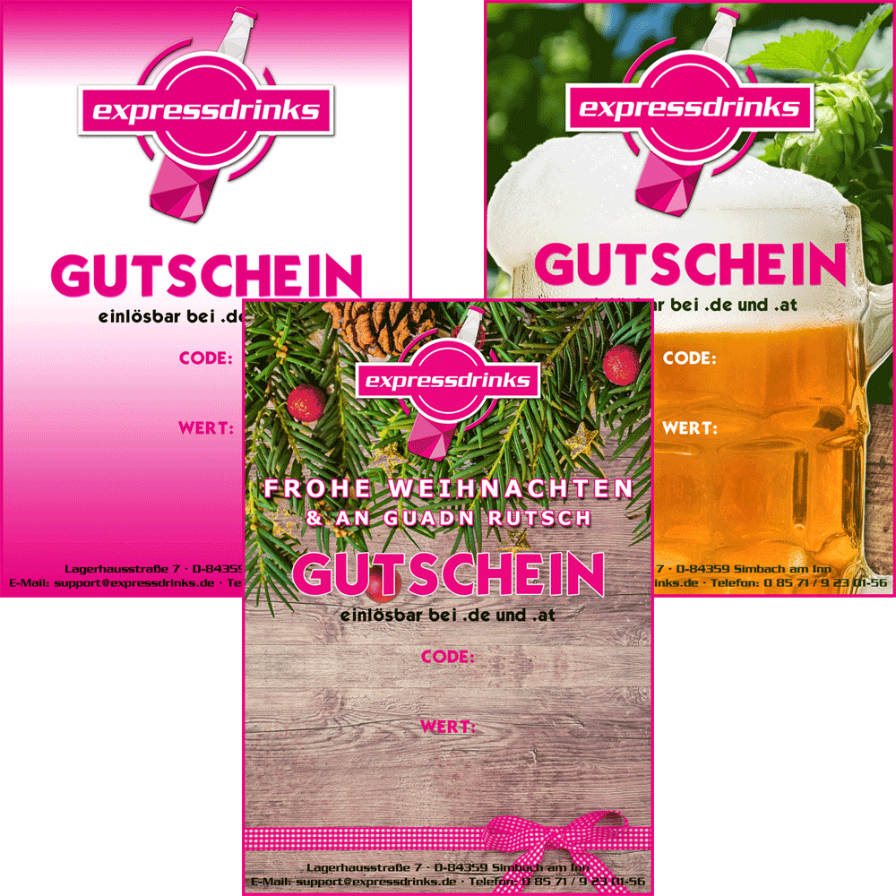 Gutschein Gutscheine … und mehr Expressdrinks.de