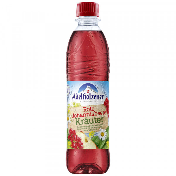 Adelholzener Rote Johannisbeere Kräuter 12x0,5l PET