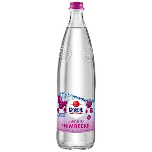 Franken Brunnen Medium plus Himbeere 12x0,75l