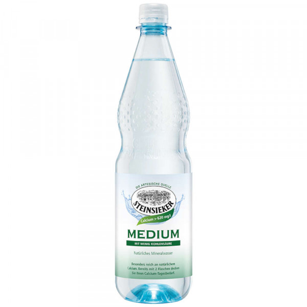 Steinsieker Mineralwasser Medium 12x1,0 PET - MHD 27.03.2026