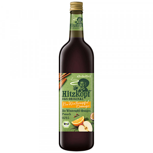Hitzkopf Bio Winterapfel-Orangen Punsch alkoholfrei 0,75l