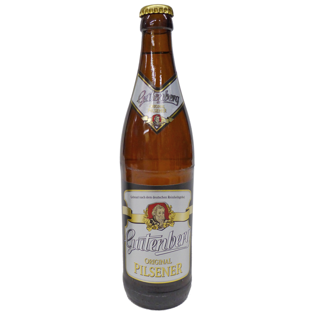 Gutenberg Pilsener 20x0,5l MHD 04.04.2021 Pils Bier