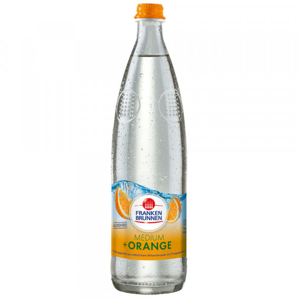 Franken Brunnen Medium plus Orange 12x0,75l
