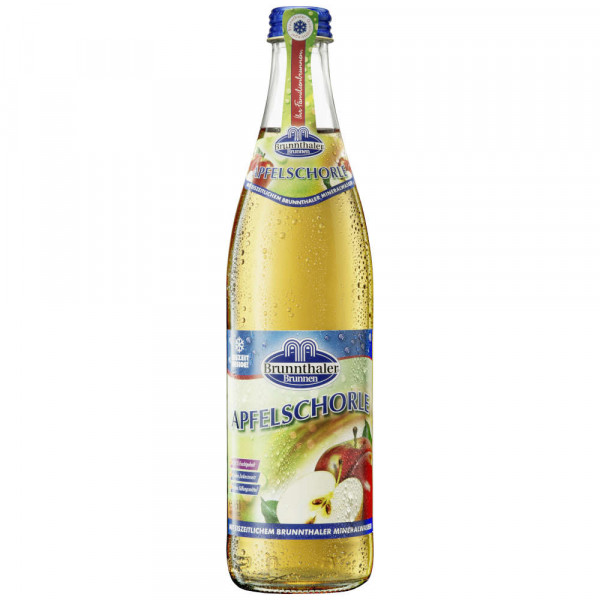 Brunnthaler Apfelschorle 55% Frucht 20x0,5l