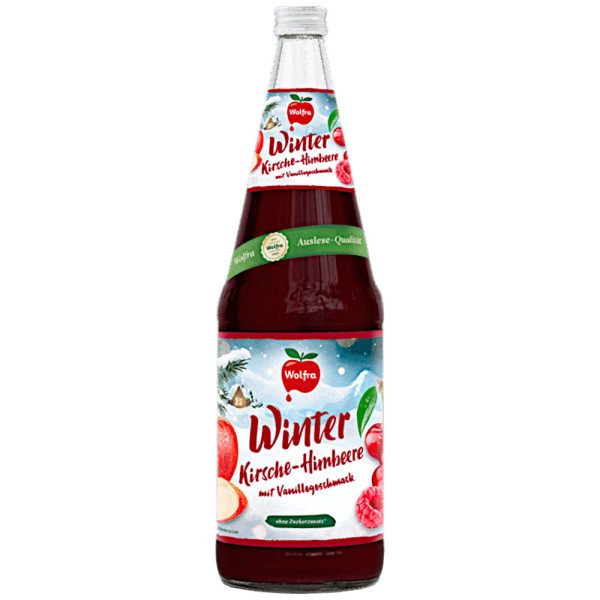 Wolfra Winter-Kirsche-Himbeere mit Vanillegeschmack 6x1,0l - MHD 01.11.2026