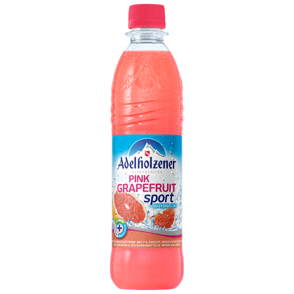 Adelholzener Pink Grapefruit Sport 12x0,5l Schorlen Limo & Schorlen