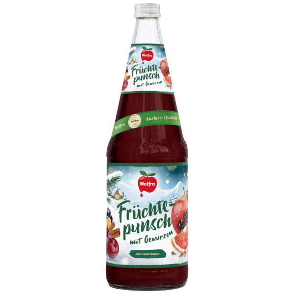 Wolfra Früchtepunsch mit Gewürzen 6x1,0l