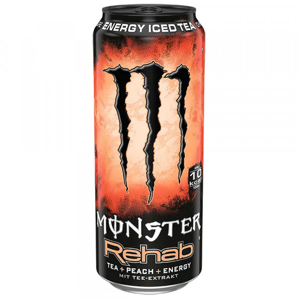 Monster Rehab Peach Tea + Energy 12x0,5l