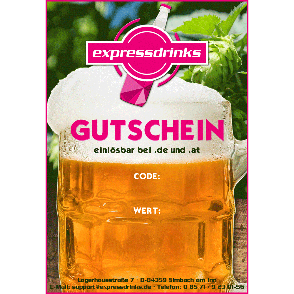 Gutschein Gutscheine … und mehr Expressdrinks.de